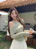 Lace Splice Two-Piece Set: Loose Top & Irregular Ruffle Skirt for Spring/Summer