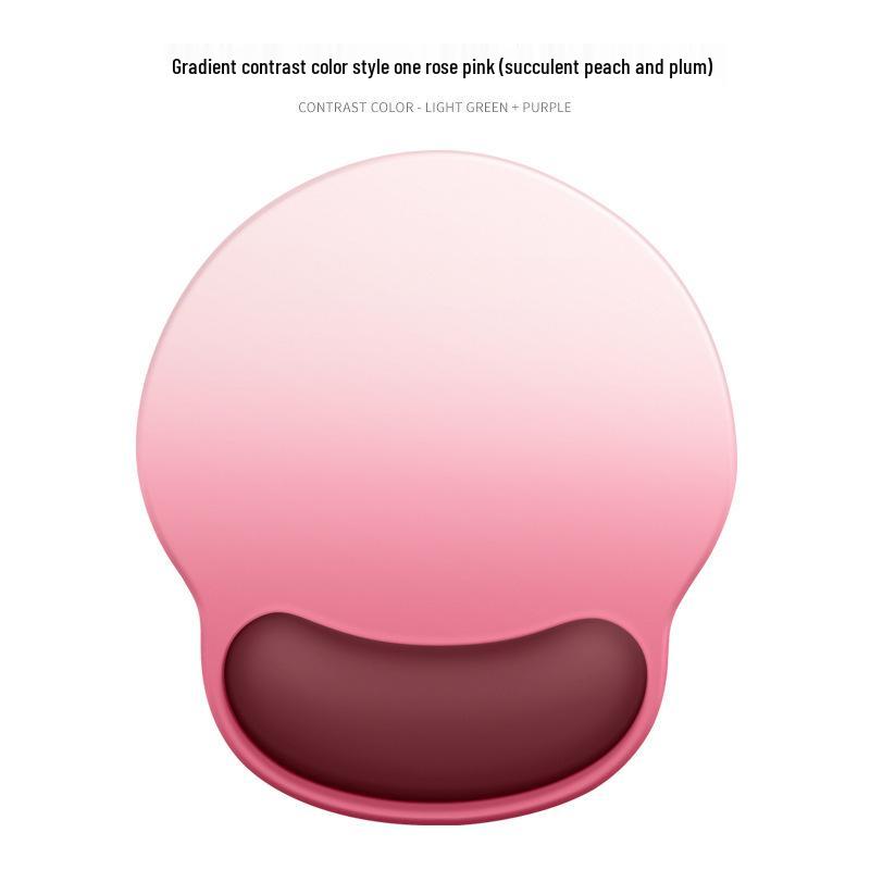 Gradient Silicone Wrist Rest Mouse Pad: Non-Slip, Ergonomic Support for Men & Women, Office Desktop Use