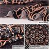 VIKAMA Halloween Giant Wave Pirate Captain Skull Double Knife Tapestry Retro Navigation Storm Skull Wall Cloth Party Decoration