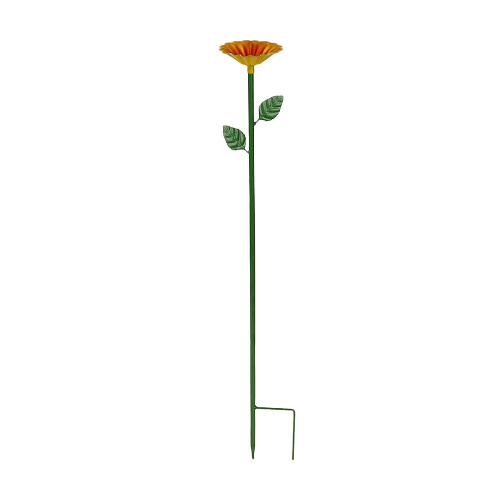 Bee Watering Station Metal Bee Water Feeder with Stake Standing Bee Feeder Flower Shape Multi-Function Gardening Supplies