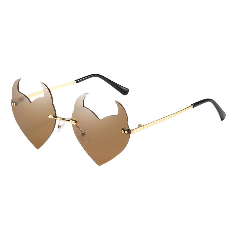 Trendy Stylish Irregular Sunglasses For Parties And Festivals With Uv380 Protection