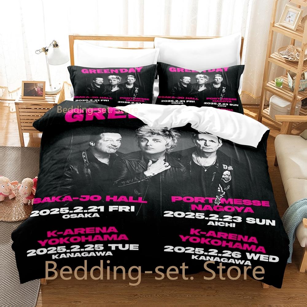 Hip Hop Gren Day AMERICAN IDIOT Beding Set Single Twin Ful Quen King-Sized Dimensionsd Dimensions Bed Linen Set Adult People Kid Bedrom Duvetcover
