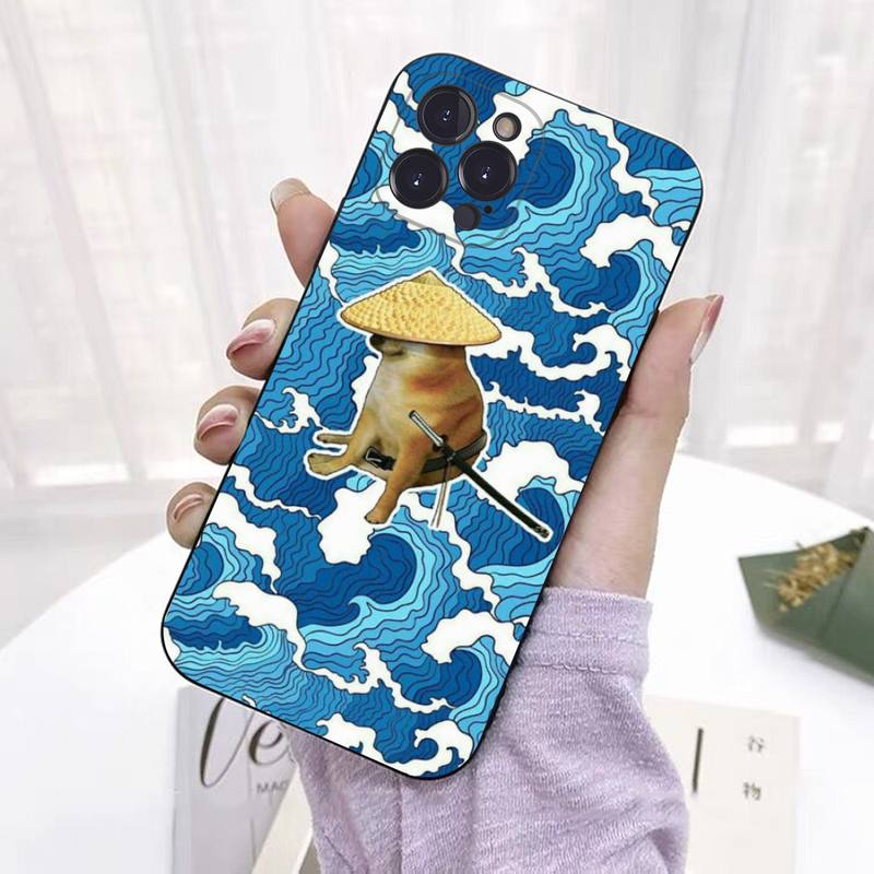 Cheems Doge Phone Case for iPhone 11 12 13 Mini Pro Max 8 7 6 6S Plus X 5 SE 2020 XR XS Funda Case
