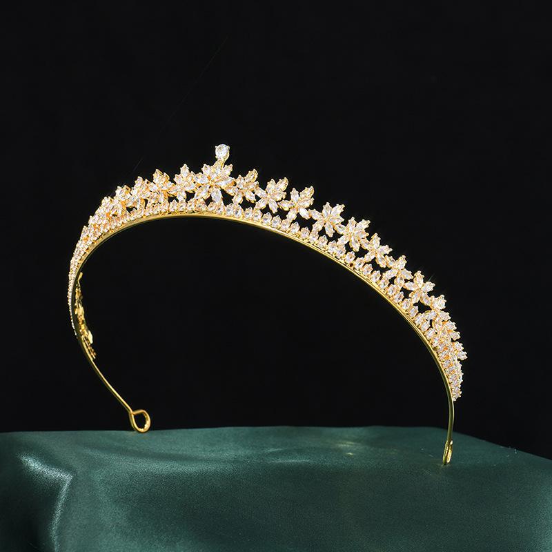 Princess Tiara Crown for Women Girl Zirconia Small Bridal Tiara for Wedding Bride Birthday Party Prom Hair Jewelry Headpiece