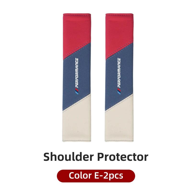 2025 Hot Fashion Car Safety Belt Shoulder Cover Protection Pads Cars Accessories For BMW Performance E46 E90 G11 F10 F30 G08 X6