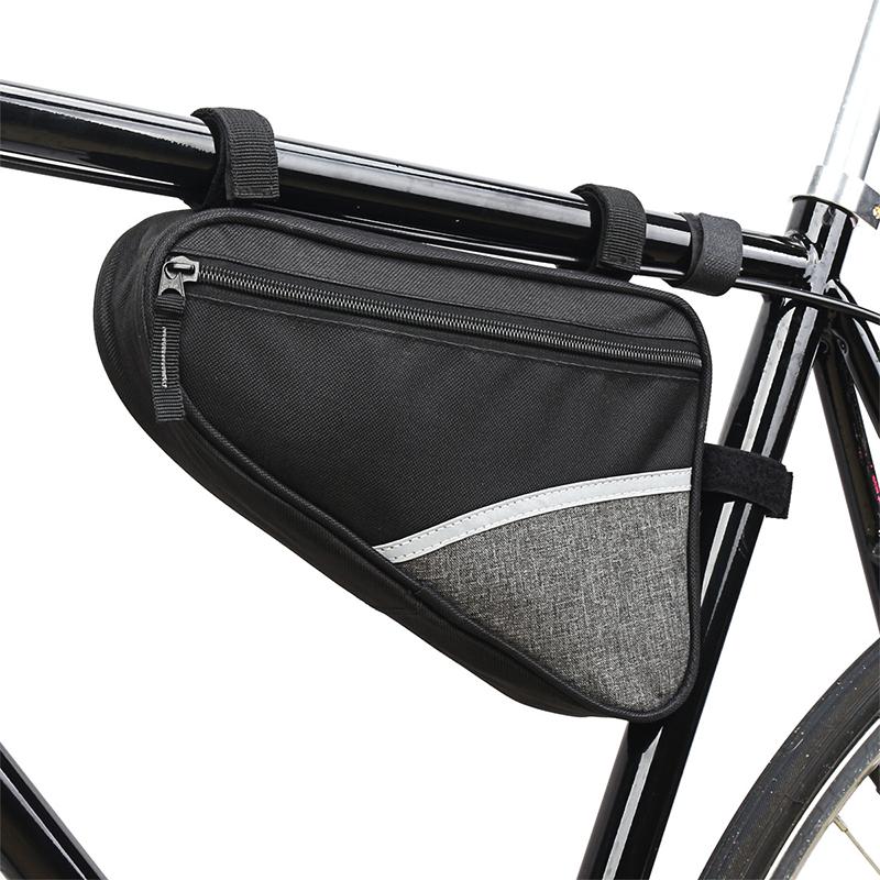 Waterproof Triangle Front Bike Bag Compatible With Mountain And Road Bikes Handlebar Mounted Anti-Splash Cycling Storage