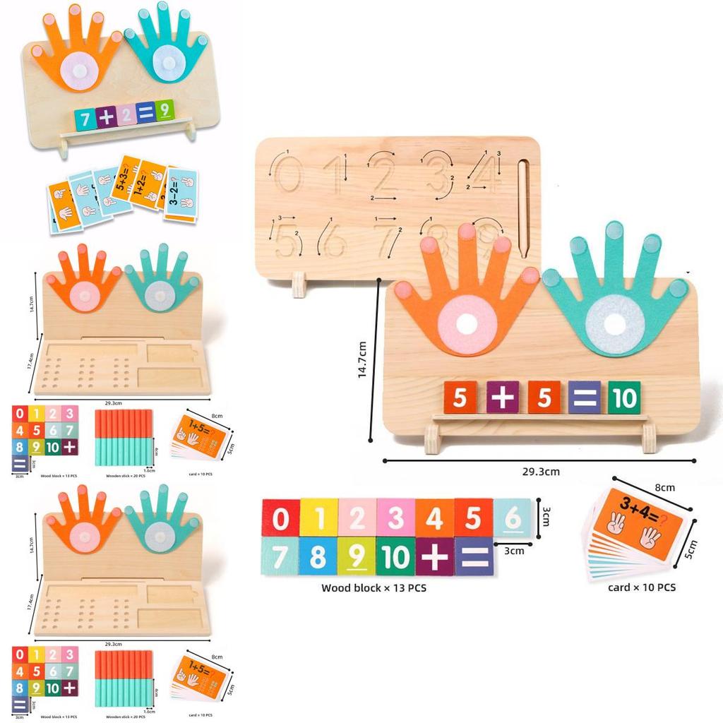 Wooden Montessori Number Teaching Aids For Preschool Math Learning And Cognitive Development