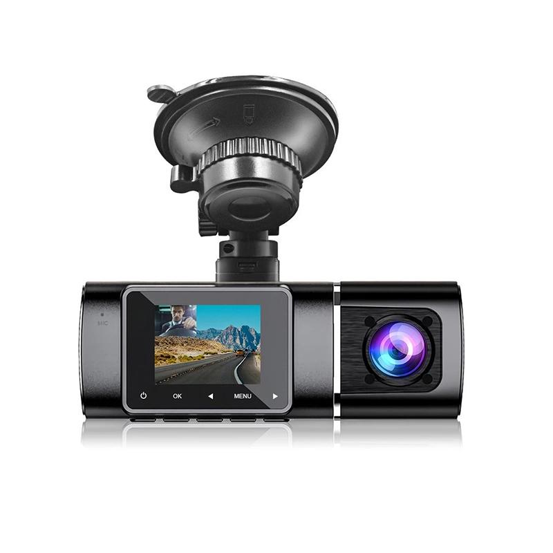 

FHD 1080P Двойной объектив 1,5-дюймовый мини-видеорегистратор Автомобильная камера супер ночное видение Циклическая запись Аксессуары для автомобиля none