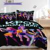K-Pop Themed Poster Bedding, Duvet Cover, Pillowcase, Home Decoration, Birthday Gift (1 * Duvet Cover+2 * Pillowcase, Coreless)