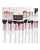DUcare Zestaw pędzli do makijażu w kolorze perłowo-białym 27 szt. Profesjonalny pędzel do makijażu Podkład Cień do powiek Syntetyczny zestaw pędzli do makijażu z kozy kucyka