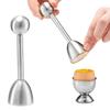 Ouvre-coquille d'œuf Tasses à œufs durs et mollets Séparateur de blanc et de jaune d'œuf en acier inoxydable Coupeur et removeur de coquille d'œuf Outils de cuisine Gadget 2