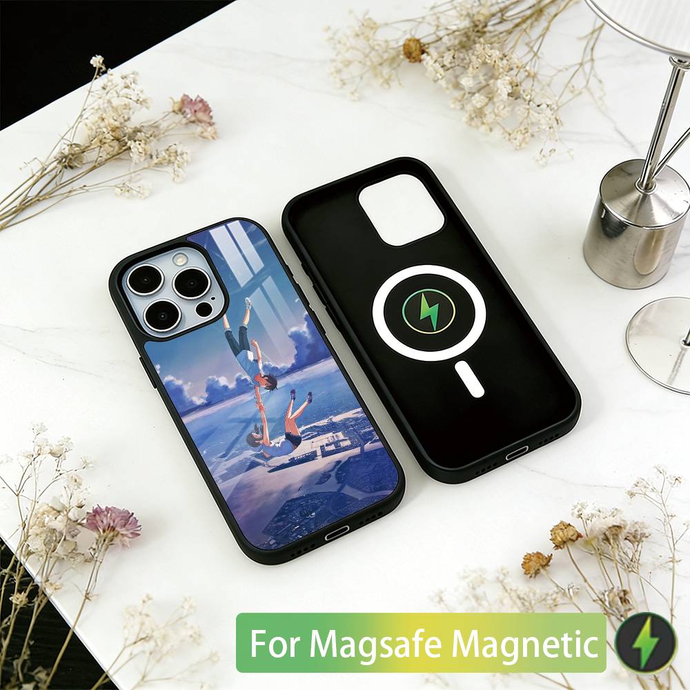 Weathering With You Phone Case For iPhone17,16,15,14,13,12,11 Plus,Pro Magnetic For Magsafe Wireless Charging