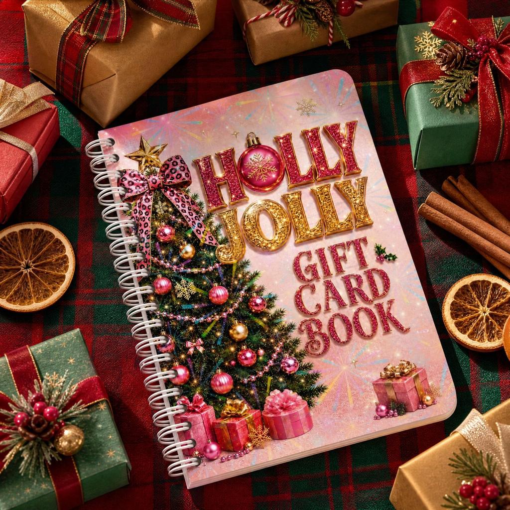 Christmas Gift Card Book, Card Holder Album for Organizing Gift Cards