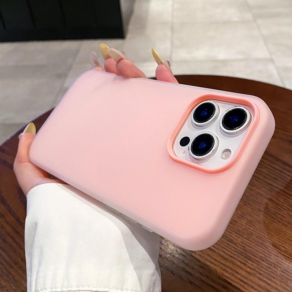 Colorful 2 in 1 Jelly silicone phone case for For Iphone 16 15 14 13 12 11 Pro Max Plus full shockproof clear soft armor back cover