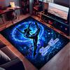 1PC Custom Name Dreams Blue Lights Theme Floor Mat Ideal for Living Room, Game Rooms, Office, Bedroom,Floor Mat Playful Design