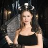Dunkler Gothic-Stil Totenkopf Haaraccessoire Leichte Harz-Haarbänder Haarschmuck für Cosplays und Musikfestivals