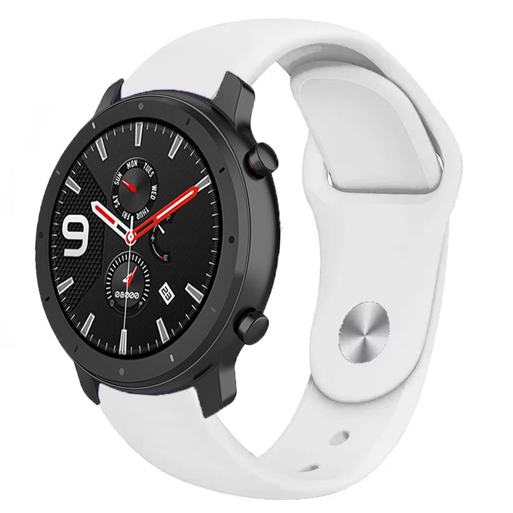 

22mm 20mm Silicone Strap for Amazfit GTR 47mm/Balance 2 1/Bip 6 5/GTR 3pro Sport Bracelet for Amazfit Active 2/GTS 4 mini 3 Band Amazfit GTR 47mm