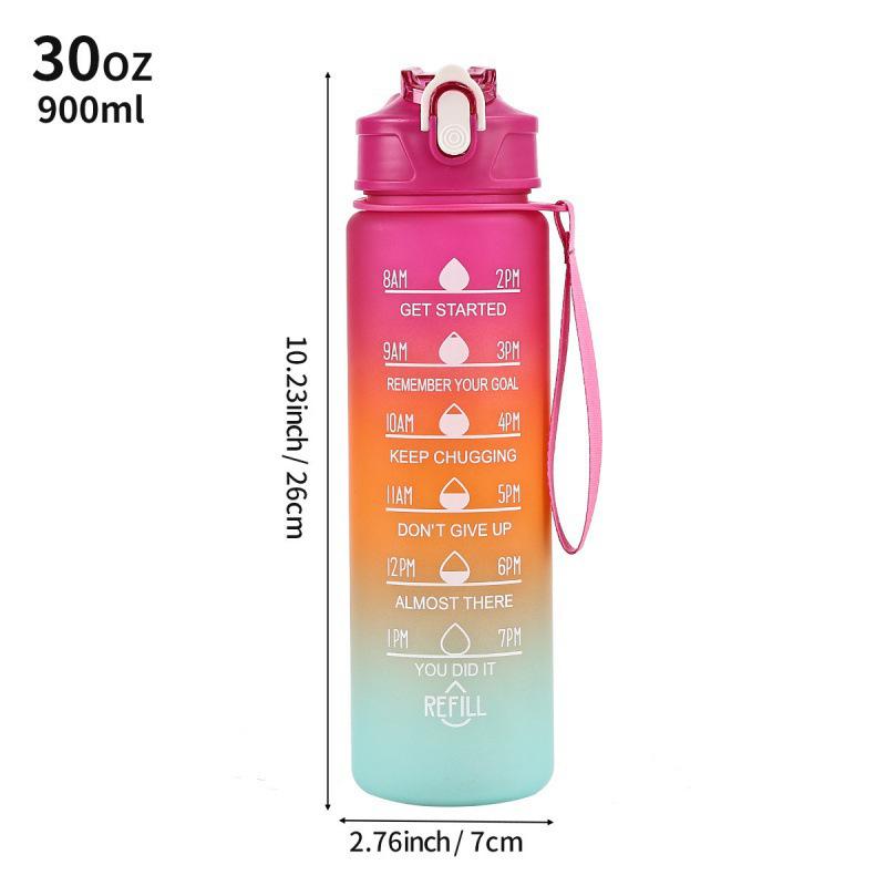 750ml Men's Durable Pop-up Lid Water Cup with Straw and Handle for Outdoor Sports