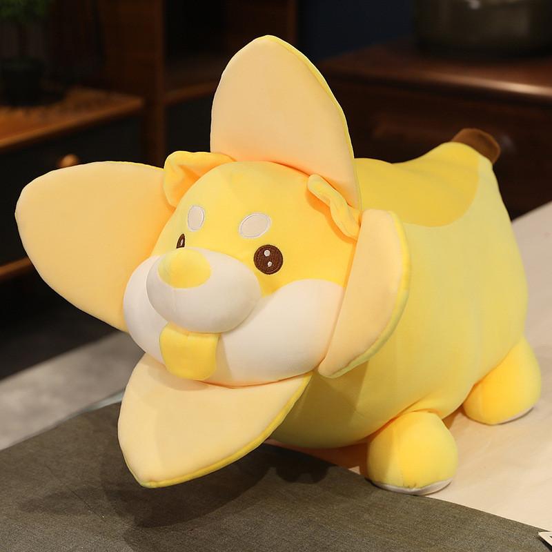 Banana Creative Dog Plush Cute Doll Multifunctional Cuddly Pillow Cushion And