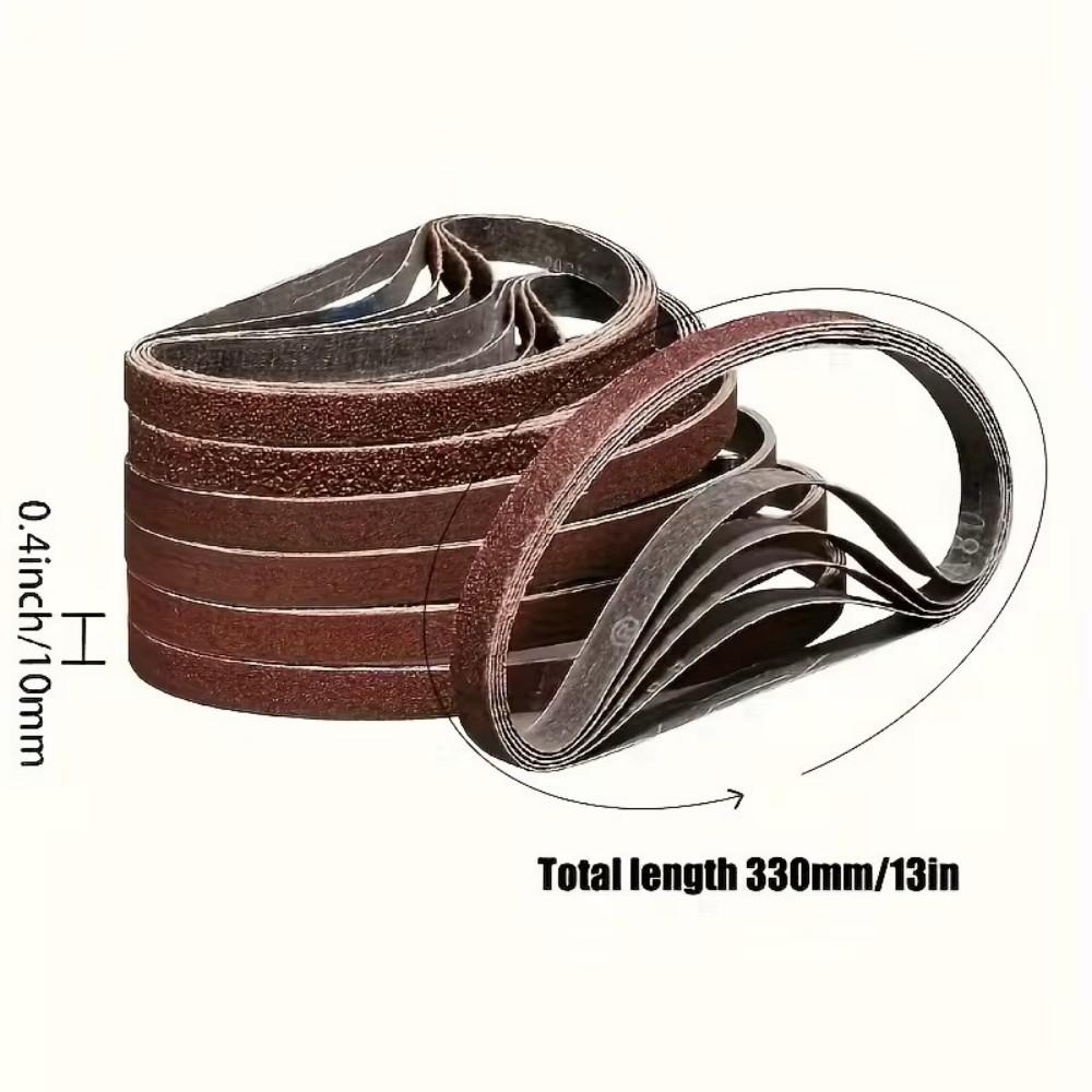 30pcs Aluminum Oxide Sanding Belts, Various Grit Sizes 60/80/120/180/240/600 Used for Woodworking and Surface Treatment