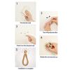 Tissue Roll Holder Rustic Design No Drilling Required Simple Installation Jute Rope Roll Holder Paper Organizer