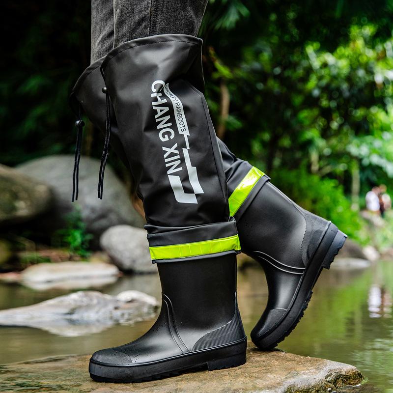 Xiao Mings Herren Überknie Wasserdichte High-Top Angel- und Wathose