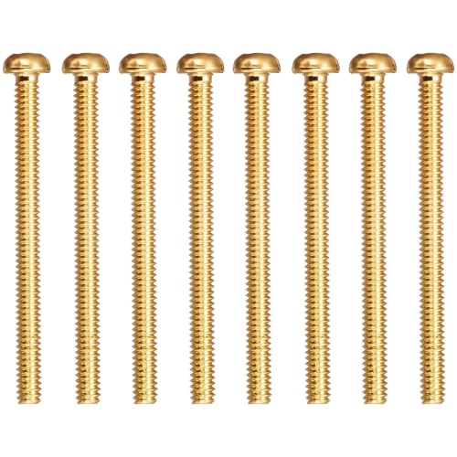 Scud Humbucker Mounting Screws, Inch Size, 8-Piece Gold W-HPG