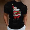 Funny Santa Claus Print Christmas T-Shirts 3d Oversized Tops Tees Mens Shirts Summer Holiday Casual O-Neck Male Harajuku Clothes