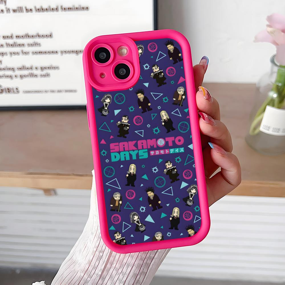 

Sakamoto Days Mobile Phone Case for iPhone 17 16 15 14 13 12 11 Air Pro Max Plus Thicken TPU Colorful Cover Cover Luxury Pretty iPhone 16 Pro Max