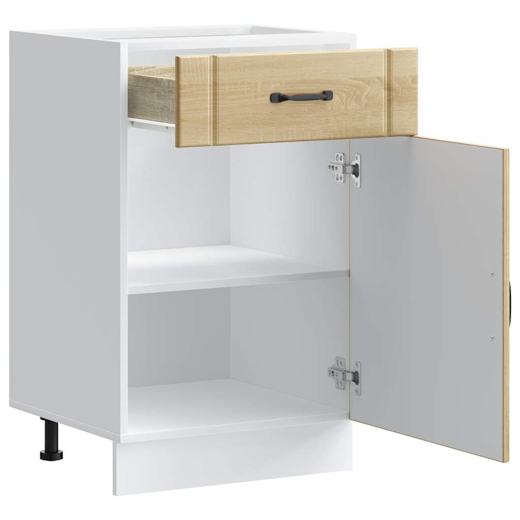 Kitchen Base Cabinet „Lucca” Sonoma Oak Glued Wood