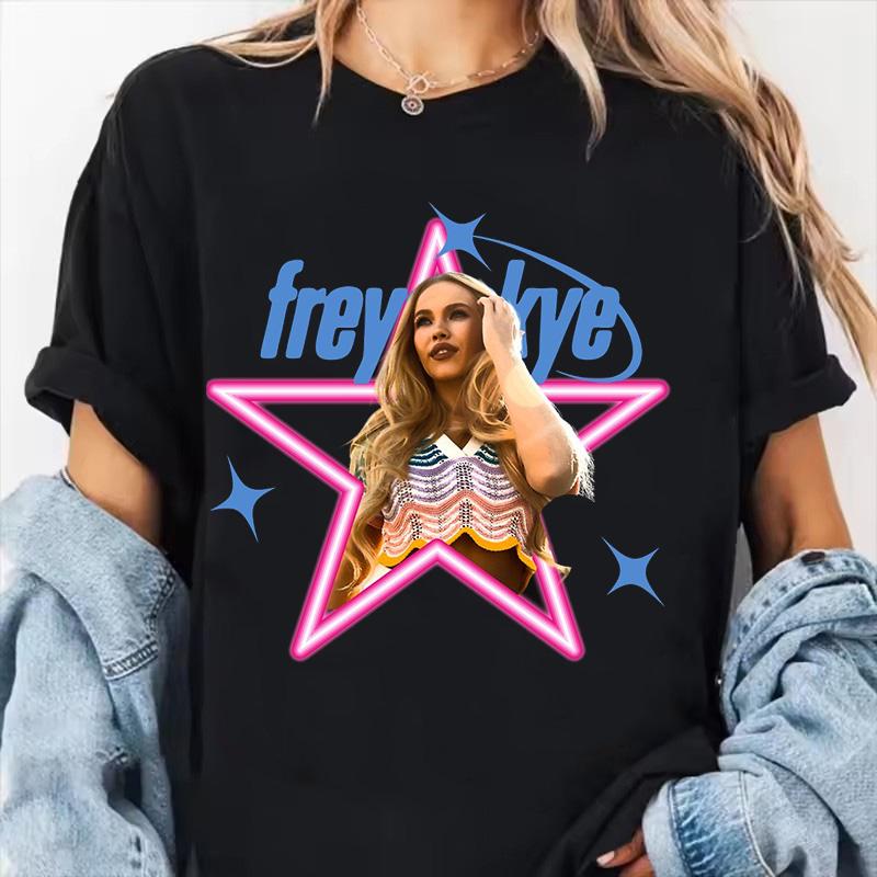 Womens Fashion Freya Skye Print Short Sleeve T Shirt 90s Graphic Vintage Tshirt Women Gothic Y2k Tshirt Streetwear Clothes