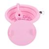 Ice Face Bowl with Breathing Tube Foldable Ergonomic 30 Degree Angle Facial Ice Bath Bowl Pink