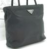 PRADA Handbag Tote Bag Tessuto Nylon White Tag Black Triangle Logo Plate Auth