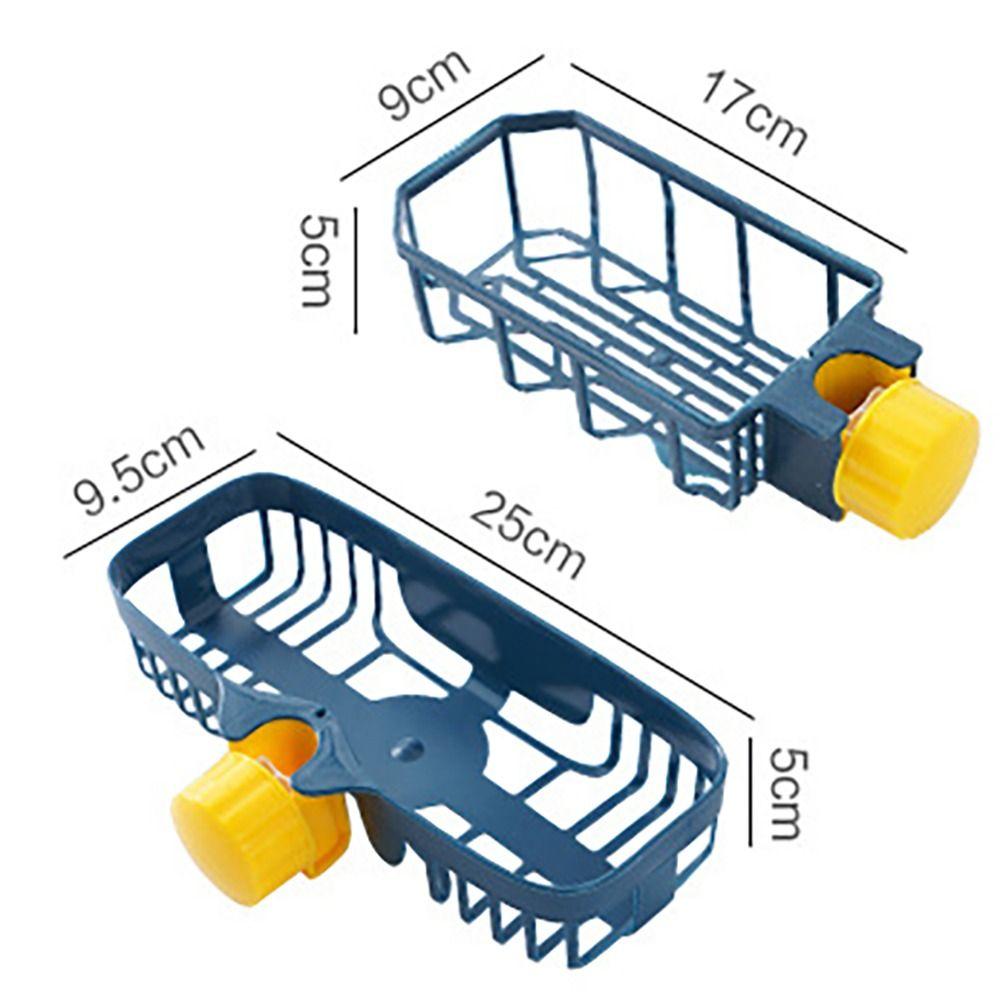 Adjustable Faucet Holder No Drill Sponge Storage Durable Sink Drain Rack  Bathroom Kitchen