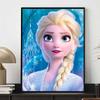 Diamond Painting of Elsa From Frozen Diamond Mosaic Cross-stitch, Diamond Inlay Room Decoration Gift