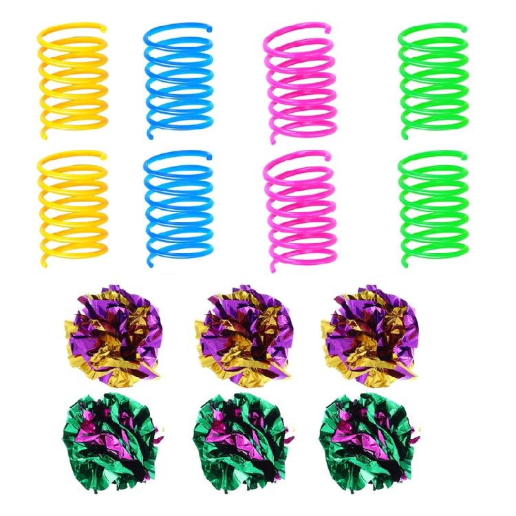 

Cats Spring Toys Assorted Color Cats Glitter Ball Toys Cats Indoor for 1
