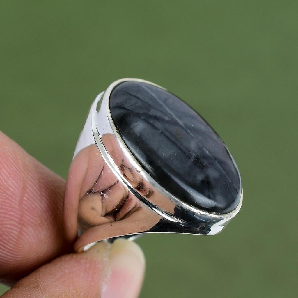 Picasso Jasper Ring 925 Sterling Silver Ring Handmade Ring Elegant Ring Picasso Jasper Gemstone Jewelry Wedding Gifts Available In Ring Size