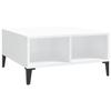 VidaXL Coffee Table High Gloss White 60x60x30 Cm Chipboard