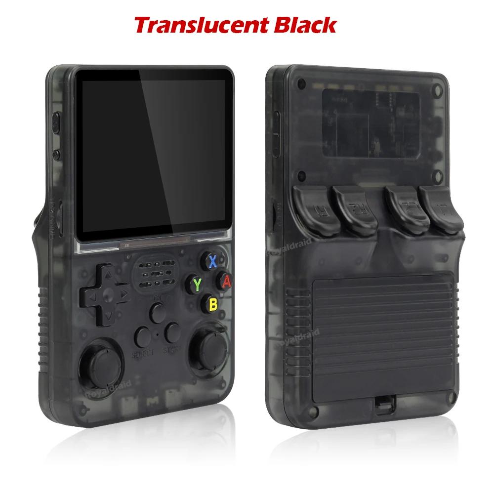 NEW Transparent R36S Retro Handheld Video Game Console Linux System 3.5 Inch IPS Screen Mini Video Player 15000+ Classic Games