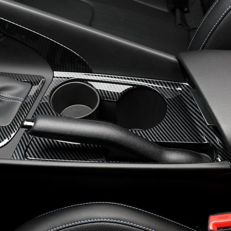 LHD/RHD For Hyundai Elantra CN7 N 2024 2025 Car Tuning Carbon Fiber Central Control Water Cup Cover Trim Interior Accessories