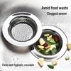 Stainless Steel Kitchen Sink Drain and Vegetable Basin Anti-Clogging Filter Net