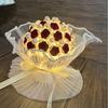 Valentine's Day 520 Hand Woven Diy Rose Night Light, Never Withering Flowers Send Bouquet Gifts To Friends On Mother's Day, Qixi