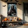 Multicolor Fake Window Banner Large Size Halloween Party Backdrop  Party Ornament