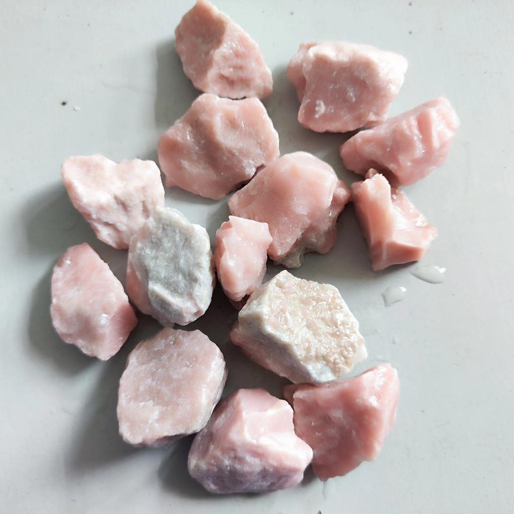 Natural Pink Opal Stone Specimen Mineral Reiki Healing Stone Home Decoration Stone Collection Gift Stone DIY Accessories