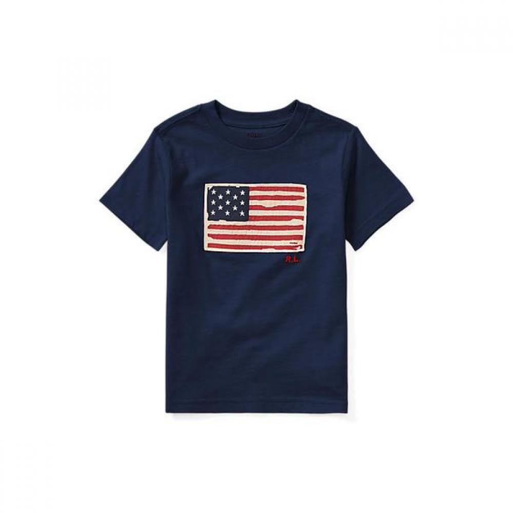 

Polo Kids Boys 8 18 Years Old Flag Cotton Jersey Tee Cwpotshy8020356410 XL