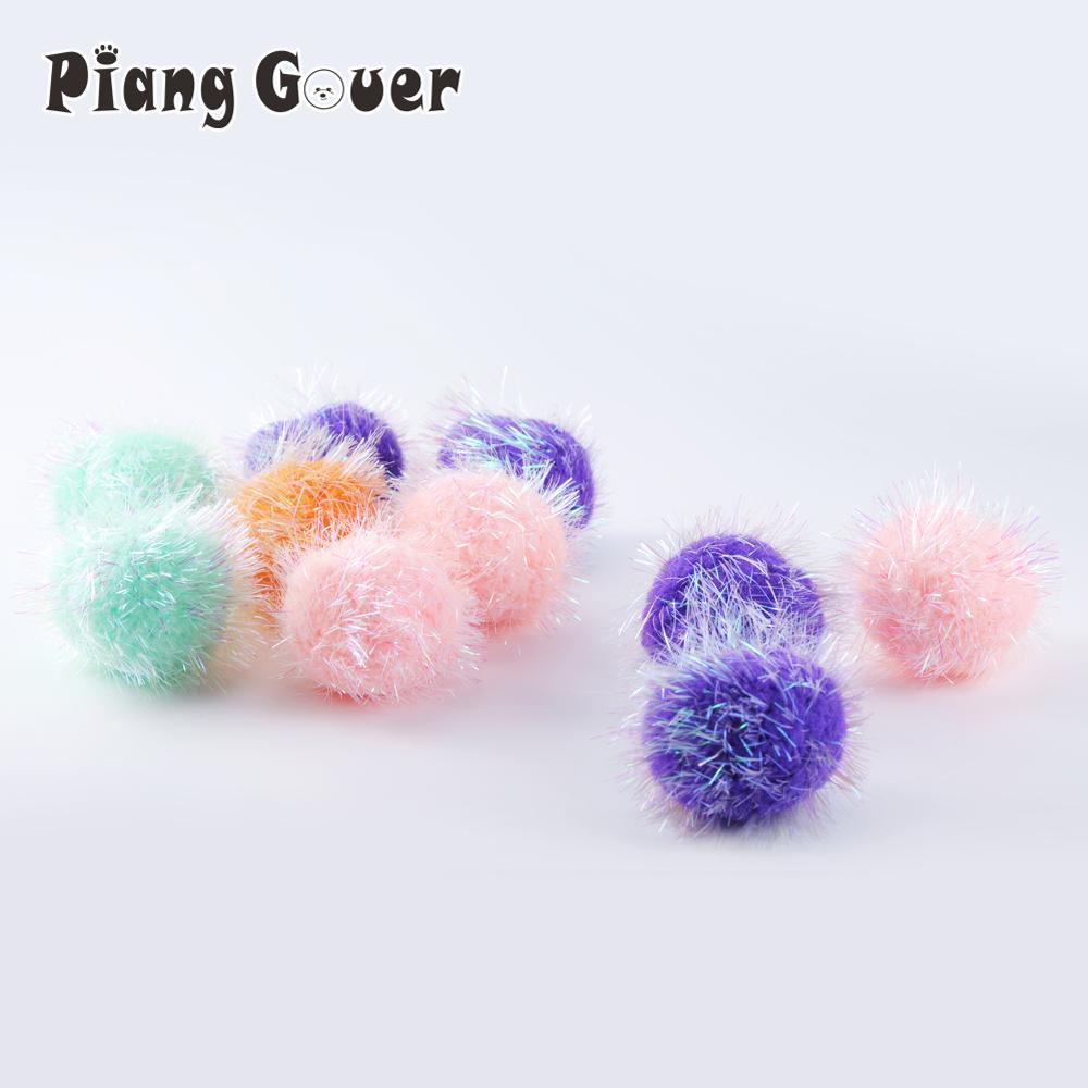 Plush Ball Cat Toys Kitten Interactive Chew Pet Toy Funny Cat Scratcher Balls