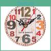 Wood Silent Antique Vintage Style Wall Clock