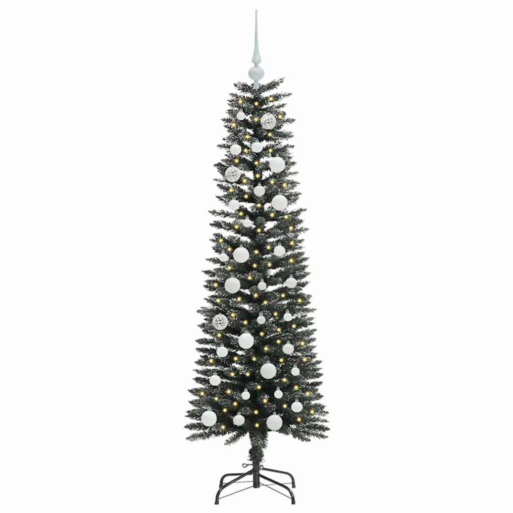 Artificial Christmas Tree with 150 LEDs and Stand Green 150 cm