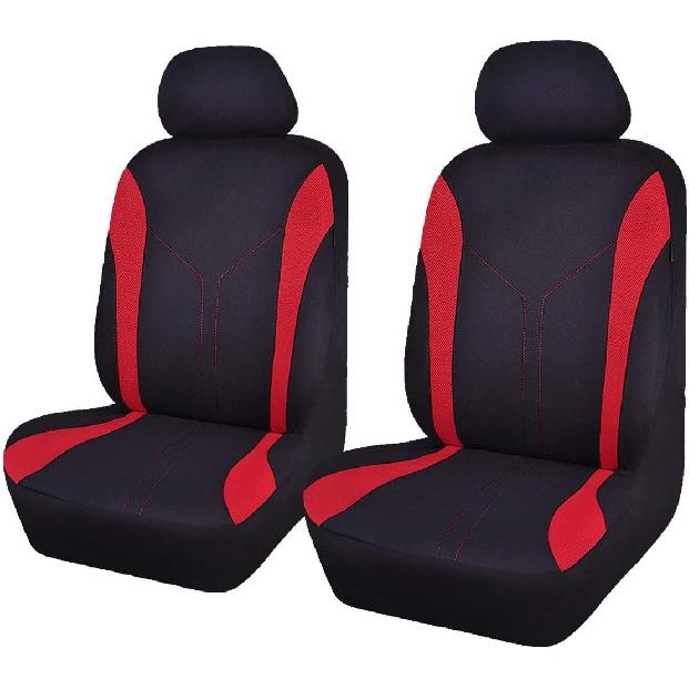 Flying Banner Car Seat Covers Front Seats and Rear Bench Mesh Fabric Rear Bench Split Polyester Cover Easy tallation SUV CAR Woman Lady Femal (Front