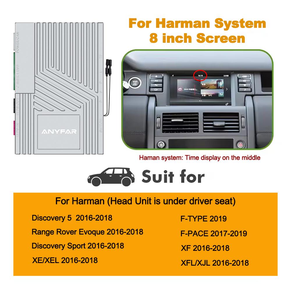 Wireless Carplay Android Auto Fits For Land Rover Jaguar Bosch Discovery 4 Evoque Freelander 2 XE XF XJ Decorde